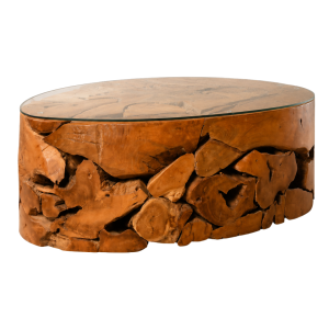 Root Mosaic Coffee Table (Oval)