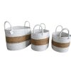 Ivory Line Basket - Oval