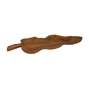 Timber Leaf Flat Bowl
